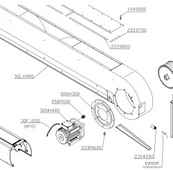 MOTOR 2,5KW 3000 RPM 230/400V. (derecho)