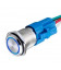 PULSADOR INOX Ø25mm 24 V IP65 (ARO AZUL)