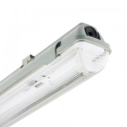 Pantalla estanca 1200mm para 1 tubo de led 